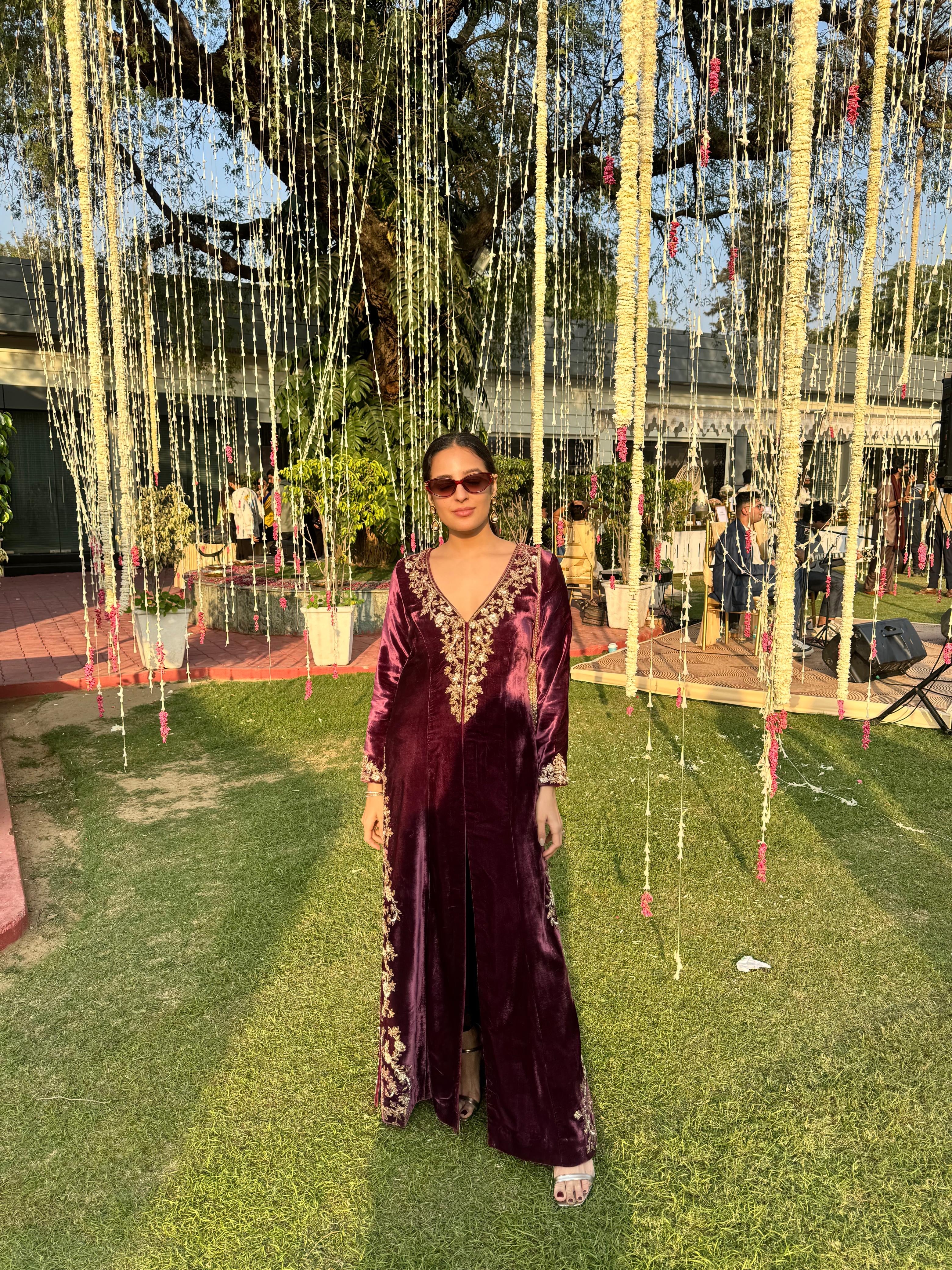 Tarini Manchanda in Khwaab Kurta Set