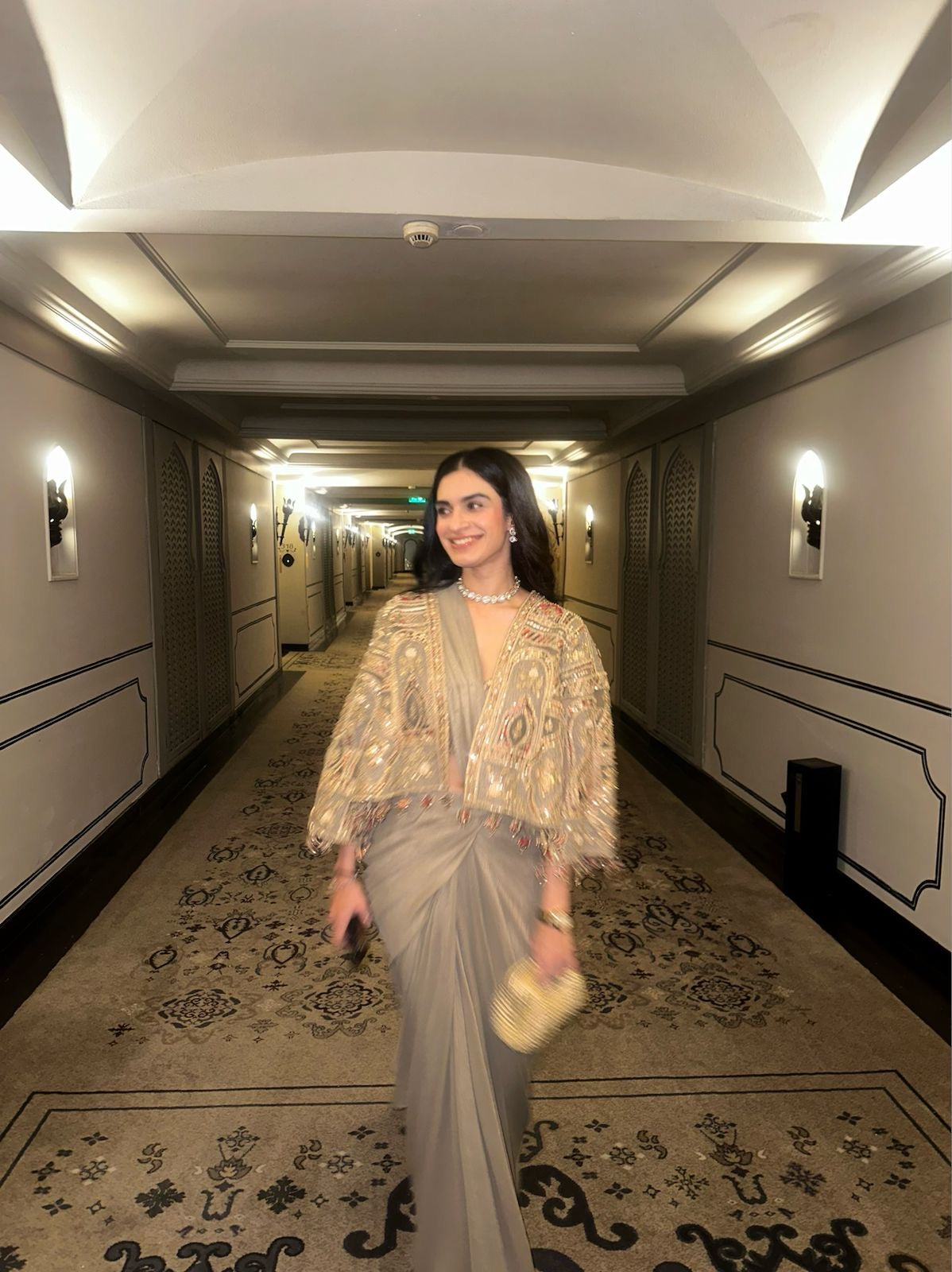 Sana Dua in Nayab Saree Set