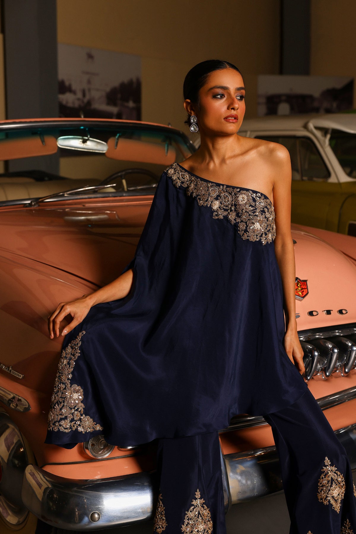 Anita Hassanandani in Shaam Fusion Set