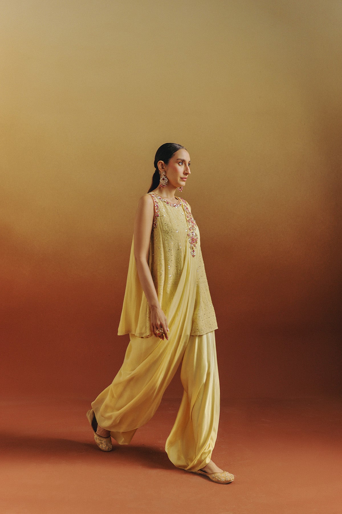 Damak Kurta Set