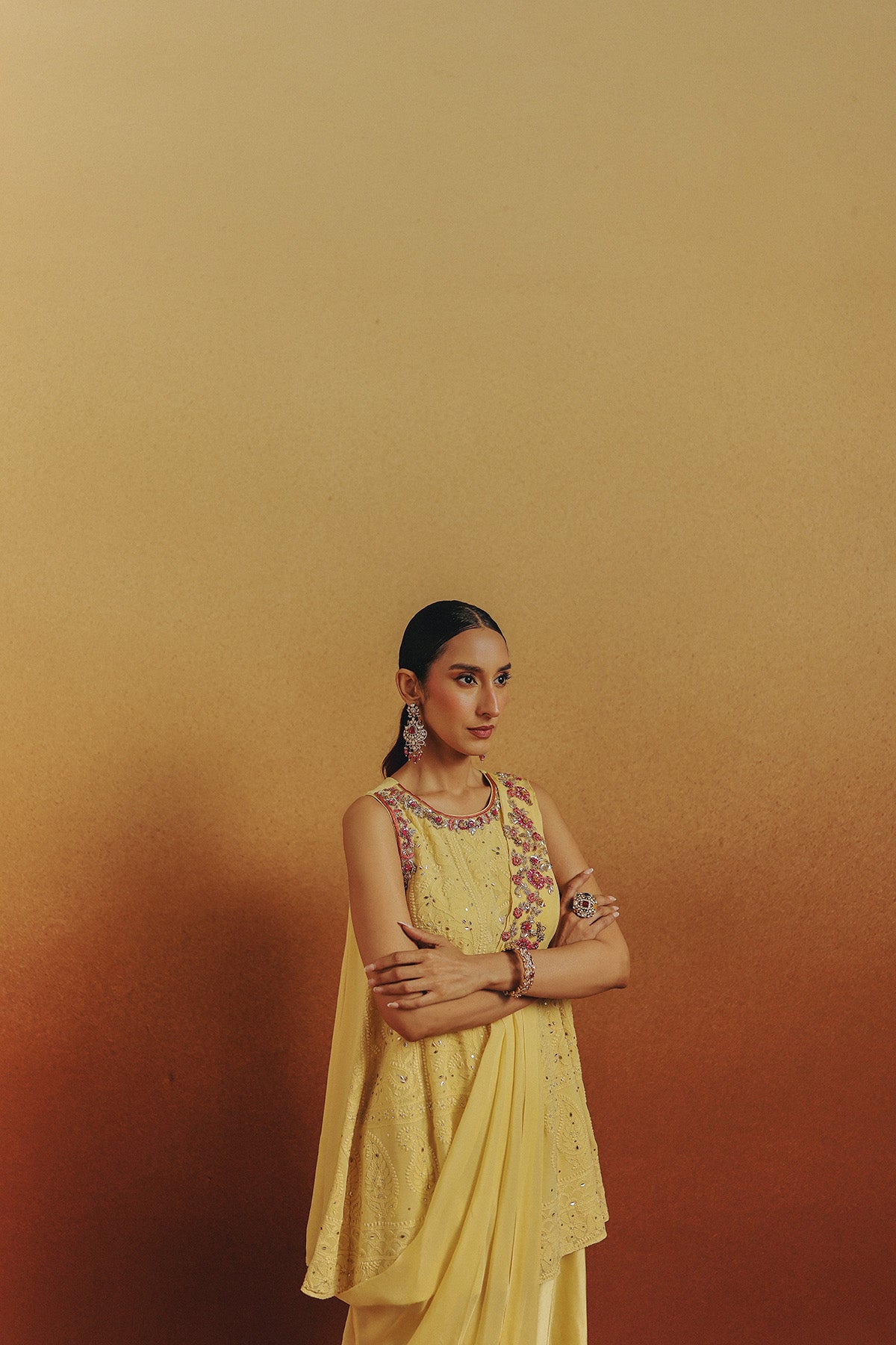Damak Kurta Set