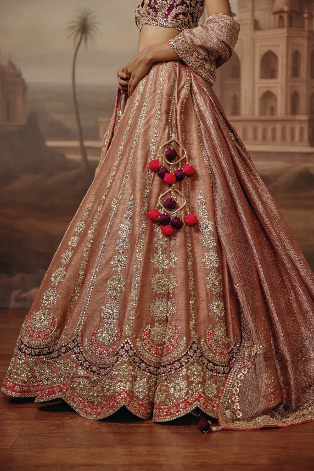 Raunaq Uberai in Gulbahar Lehenga
