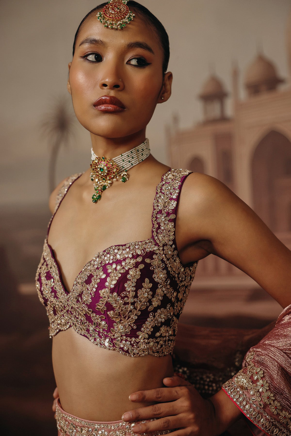 Raunaq Uberai in Gulbahar Lehenga