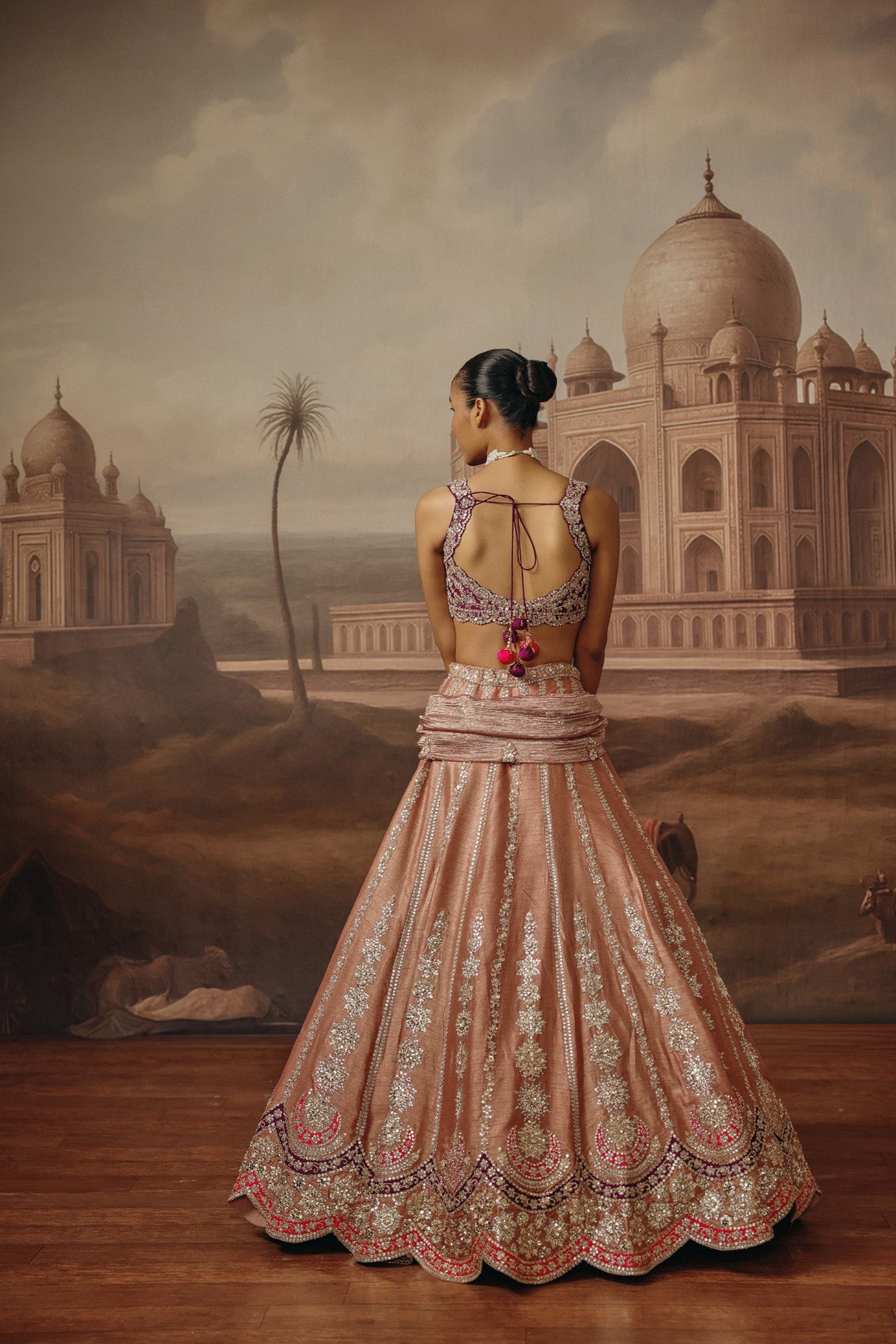Raunaq Uberai in Gulbahar Lehenga