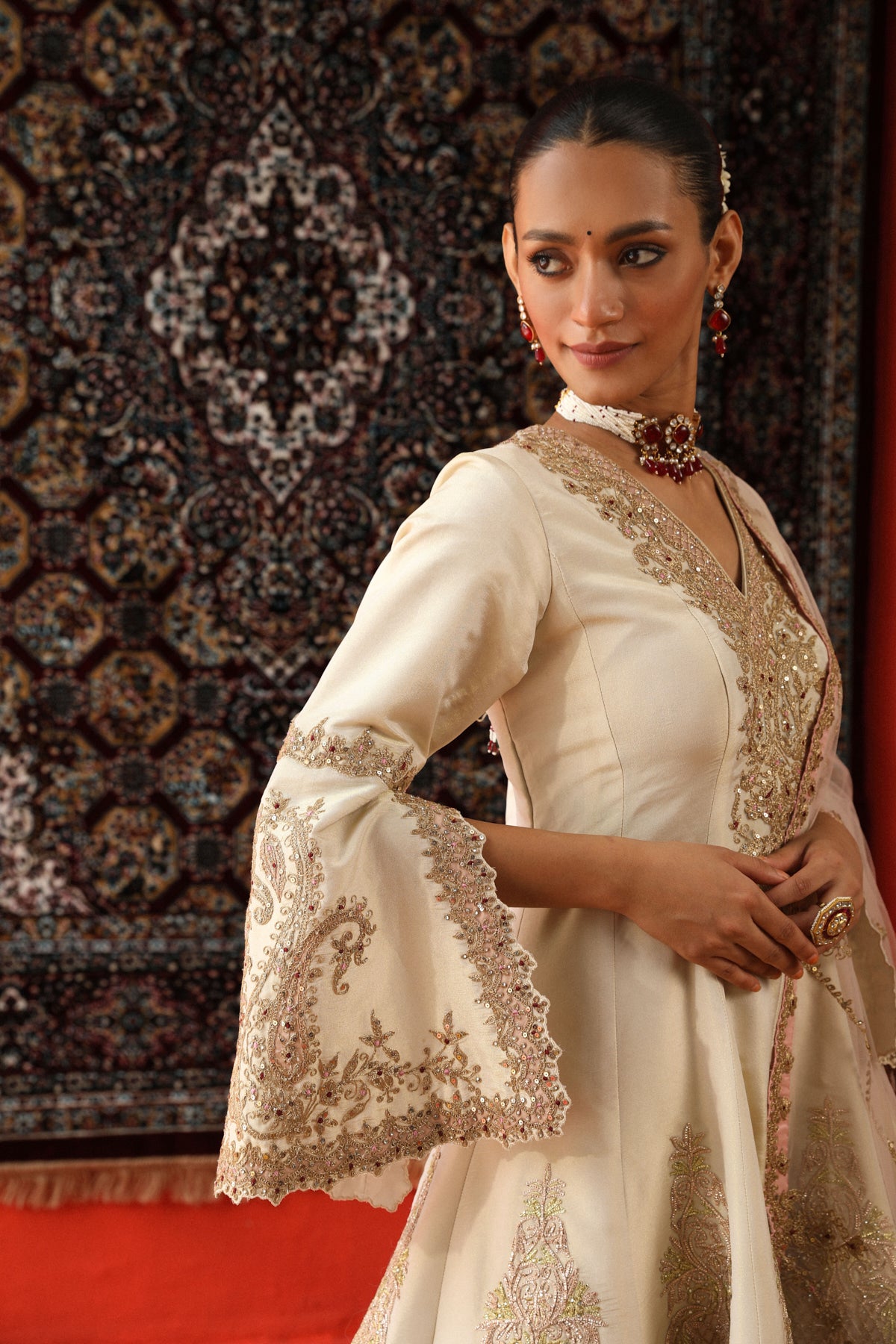 Nikita Vasdev in Mehnaaz Sharara Set