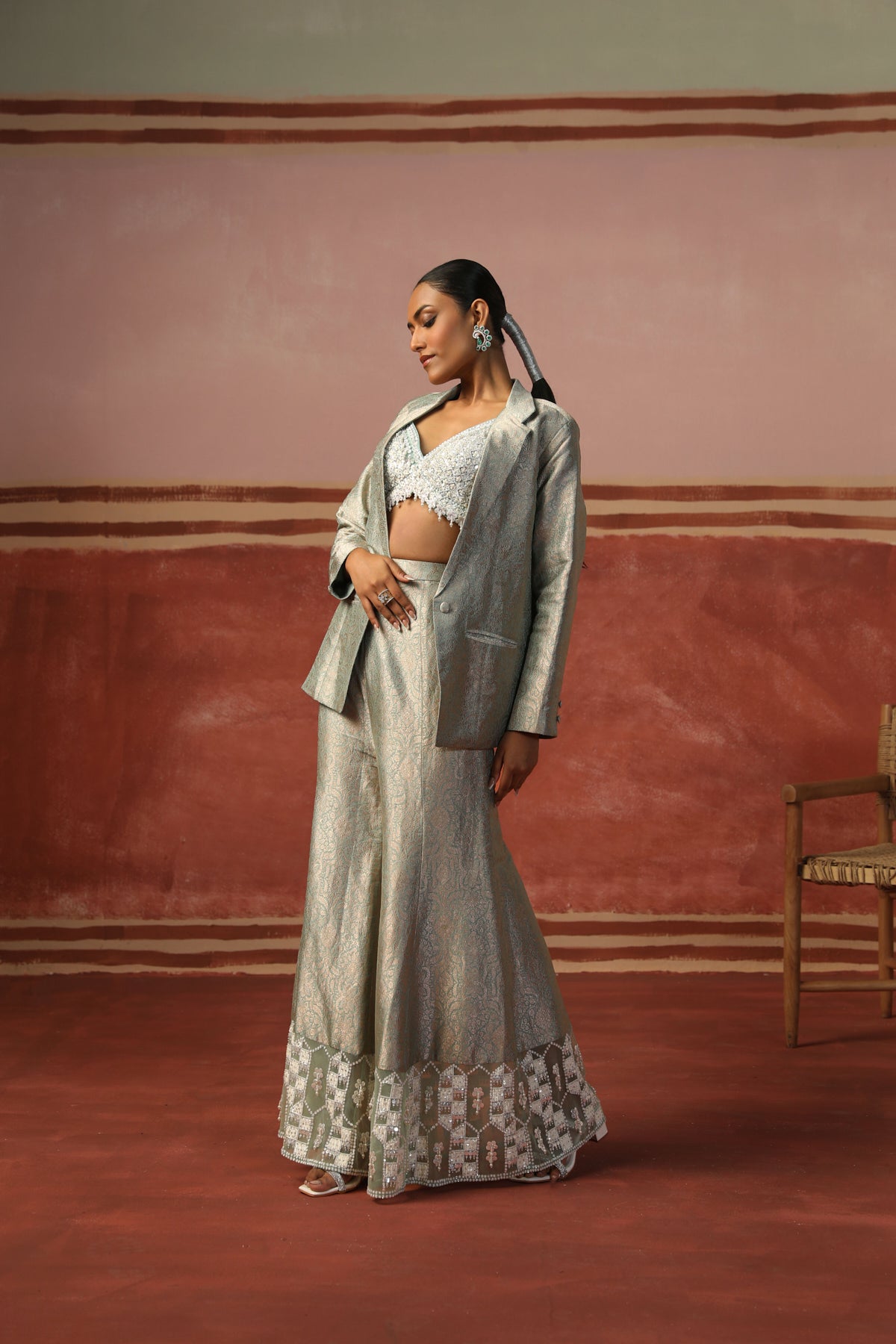 Fiza Blazer & Pant Set