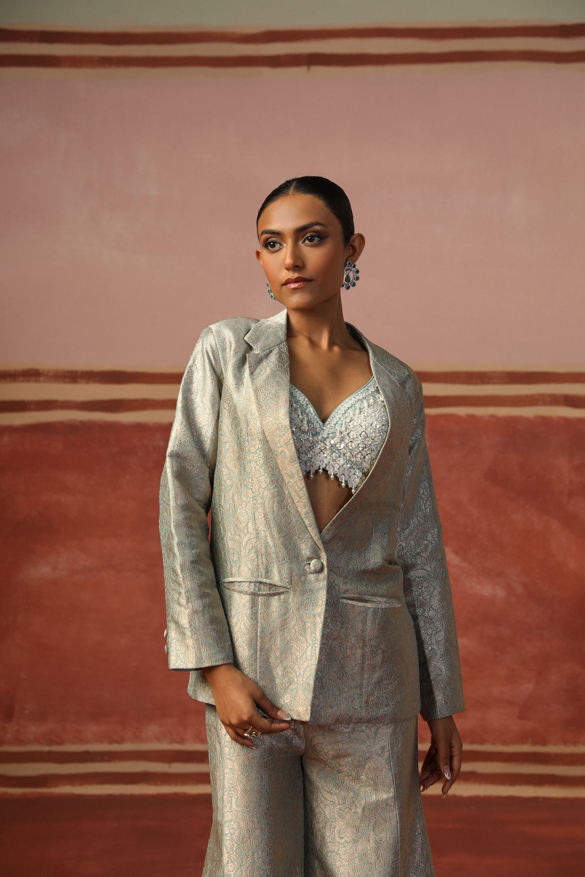 Fiza Blazer & Pant Set