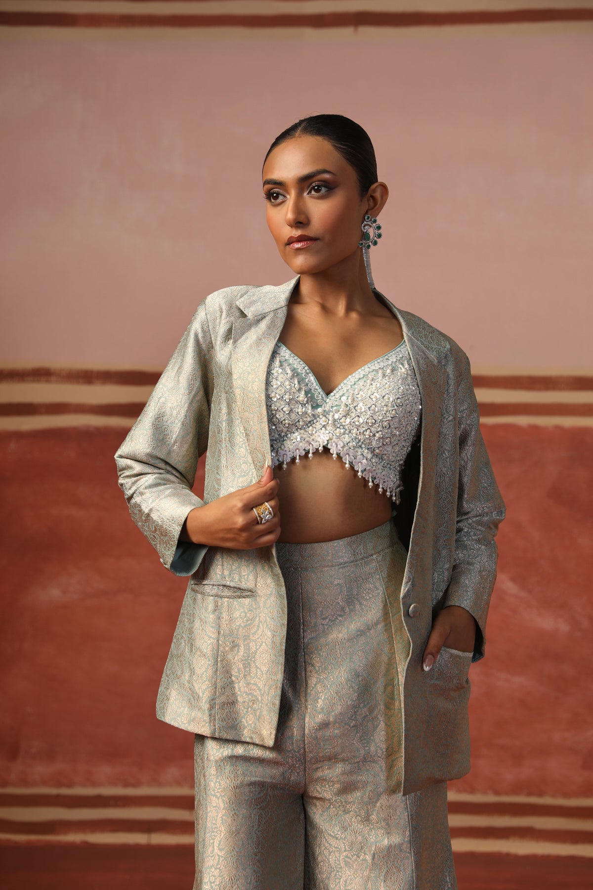 Fiza Blazer & Pant Set