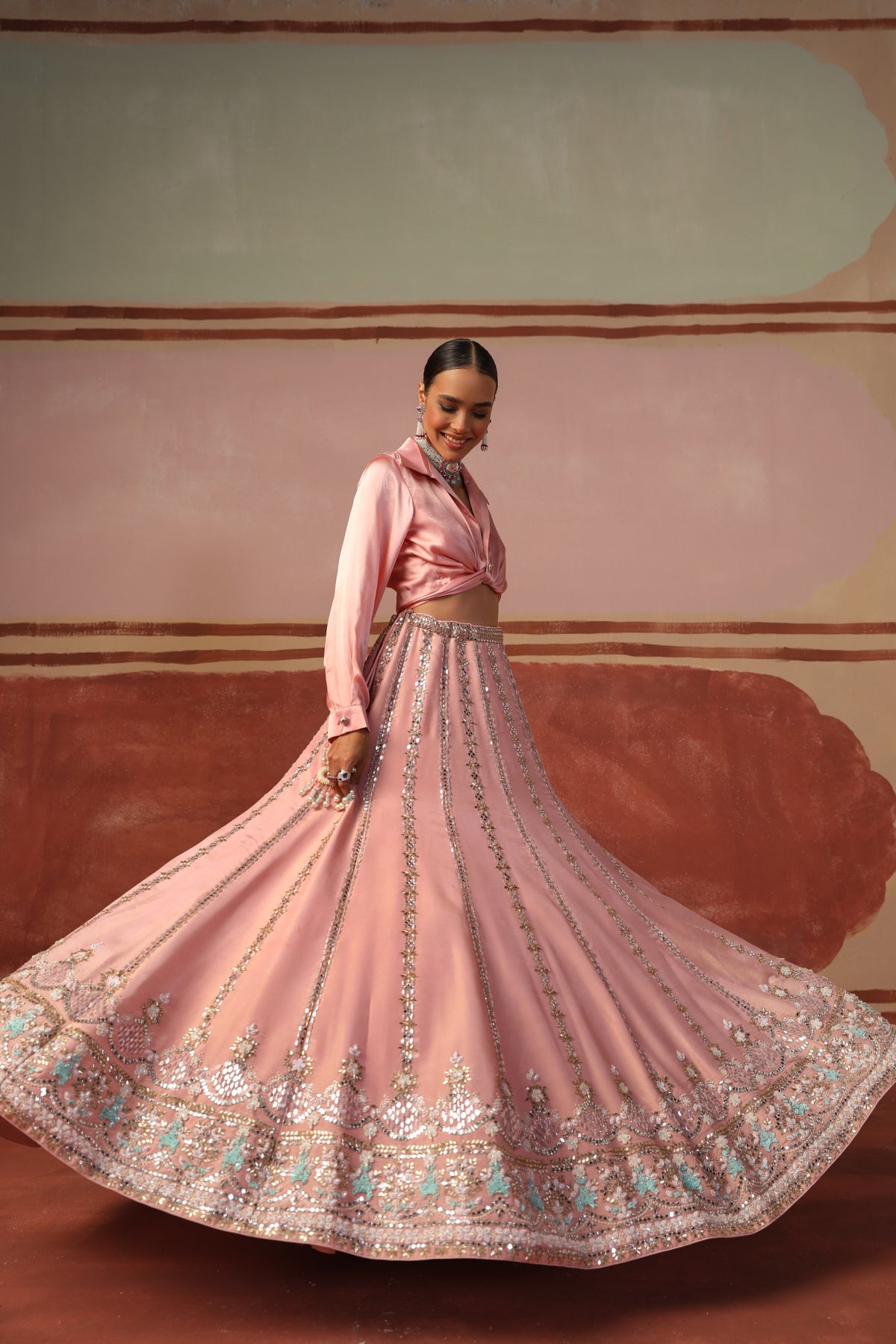 Natasha Bhardwaj in Diya Lehenga Set