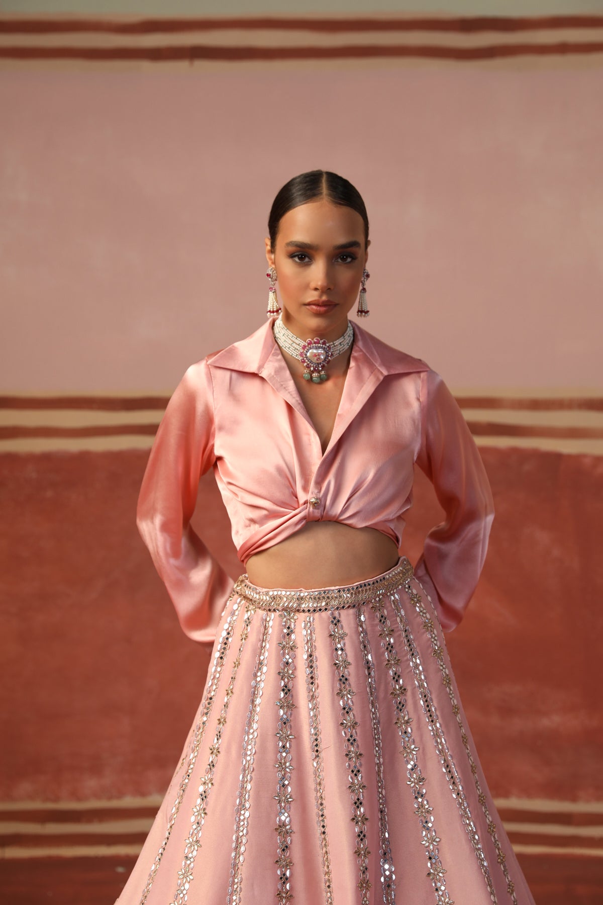 Natasha Bhardwaj in Diya Lehenga Set