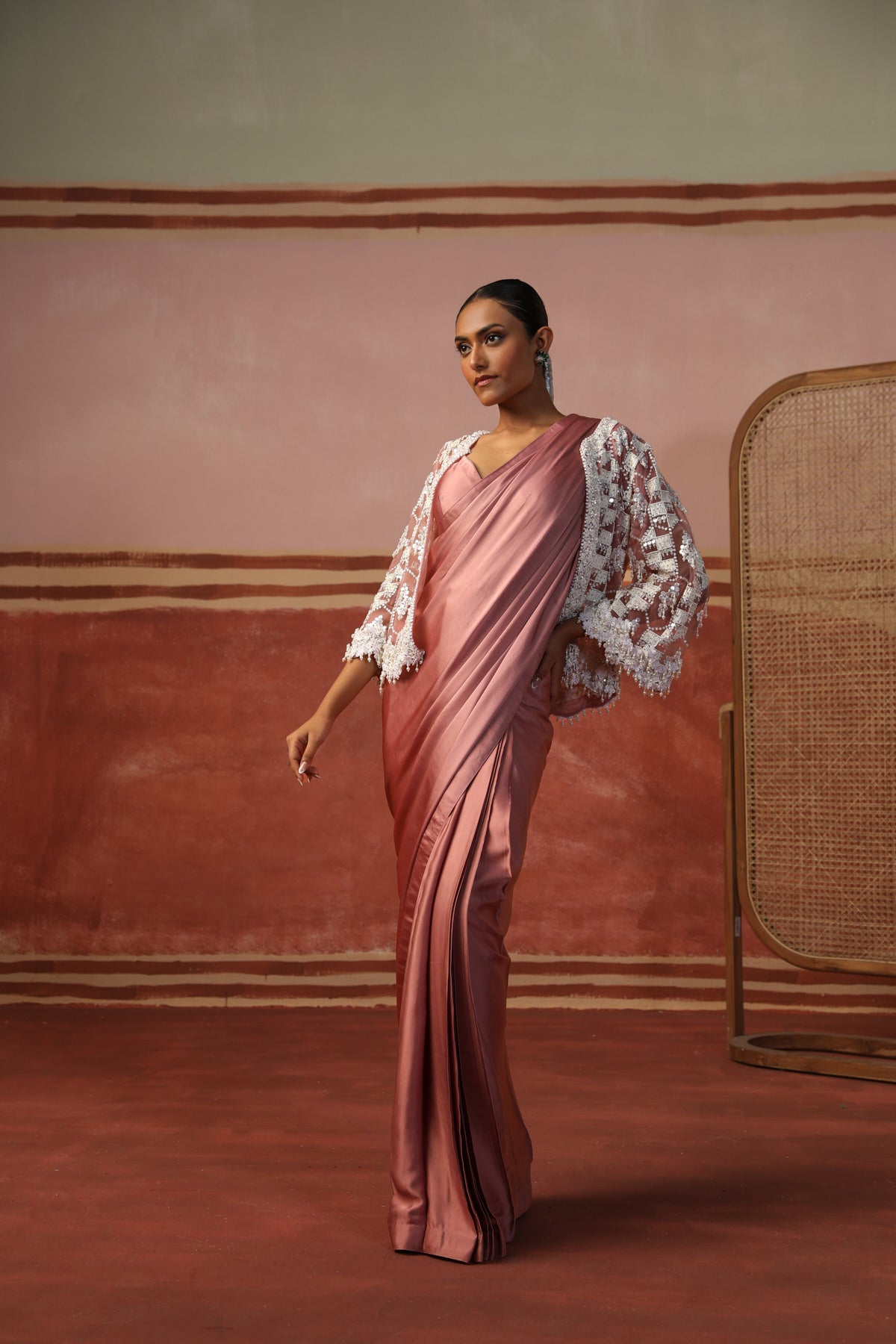 Sumaya Saree with Cape