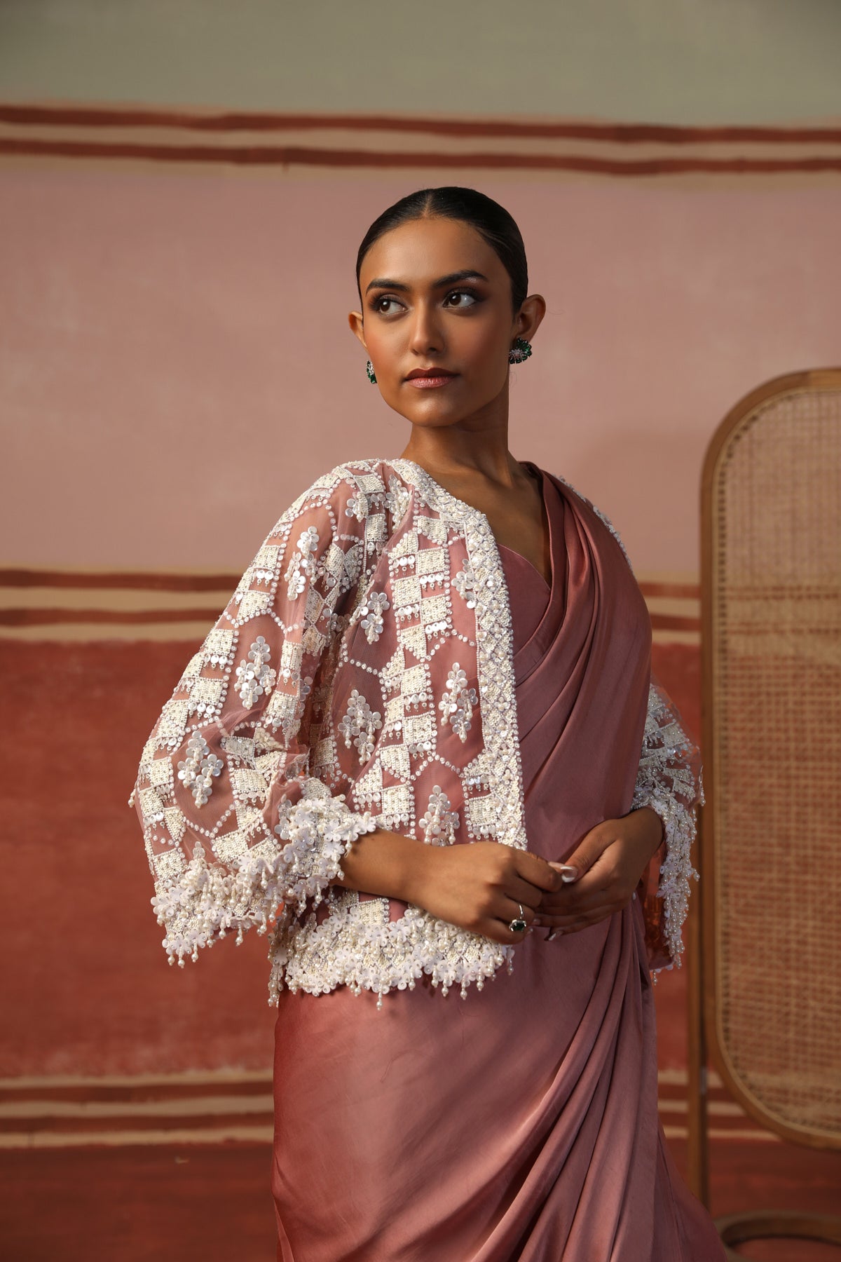 Sumaya Saree with Cape