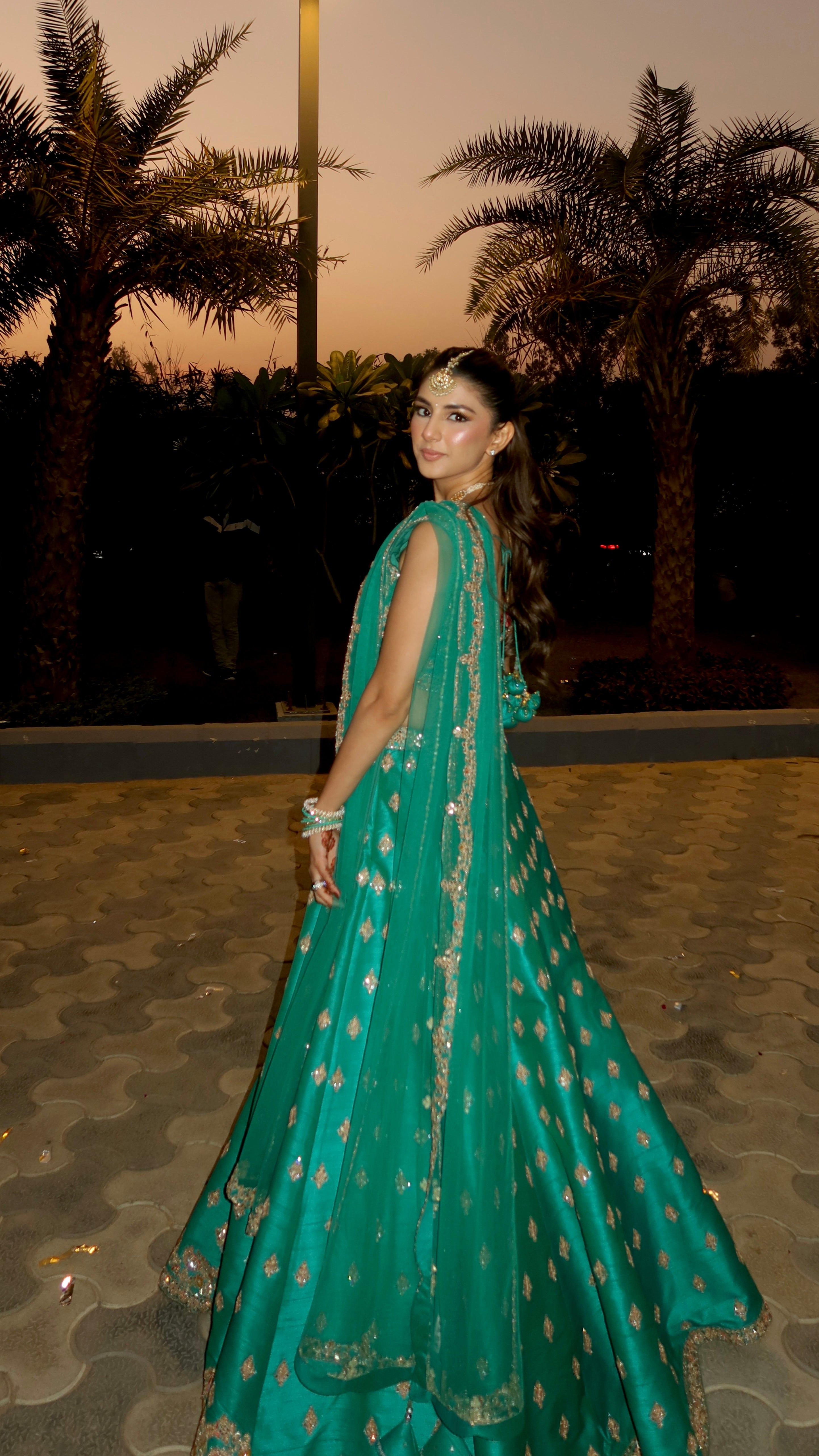 Meher Taluja in Panna Lehenga