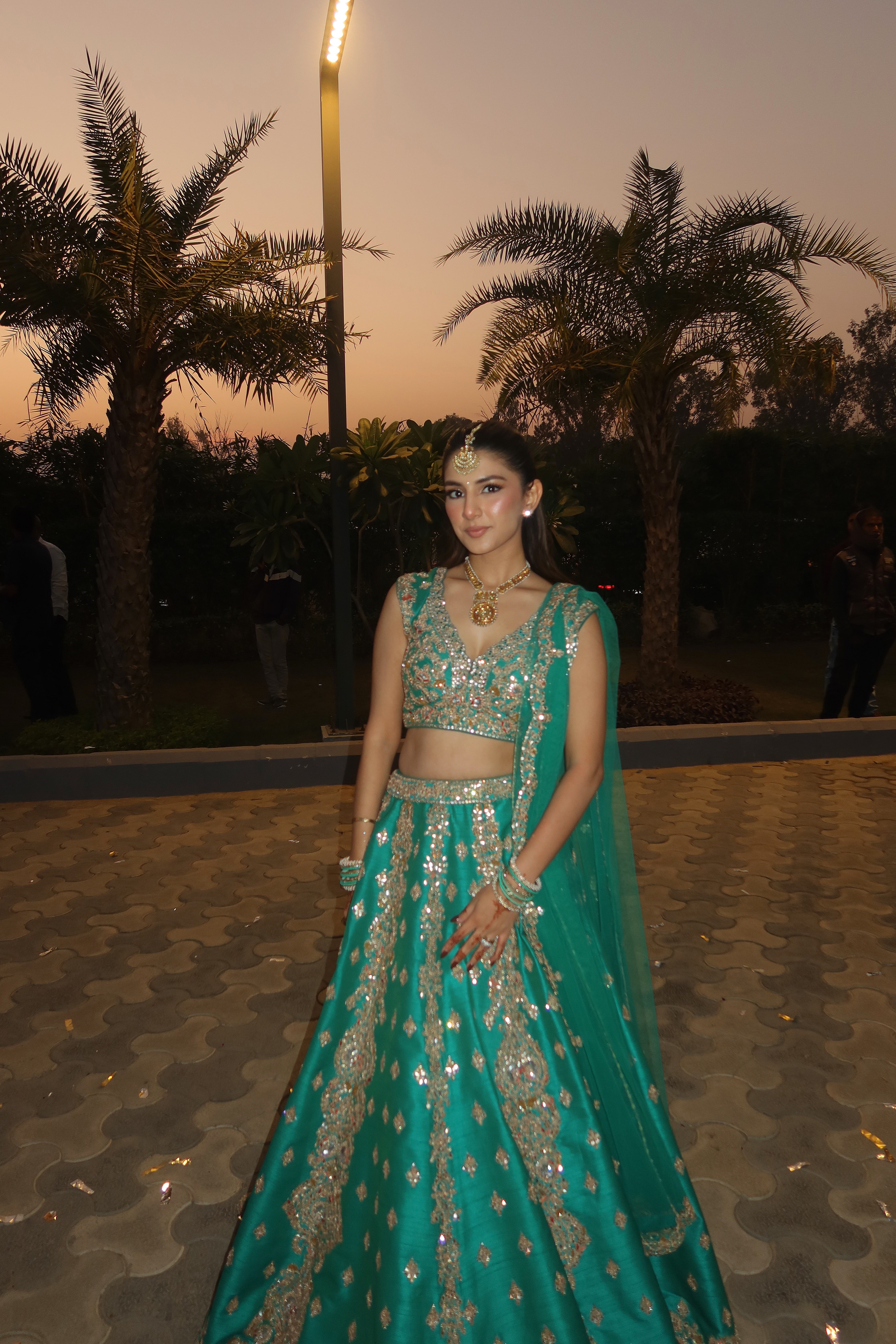 Meher Taluja in Panna Lehenga