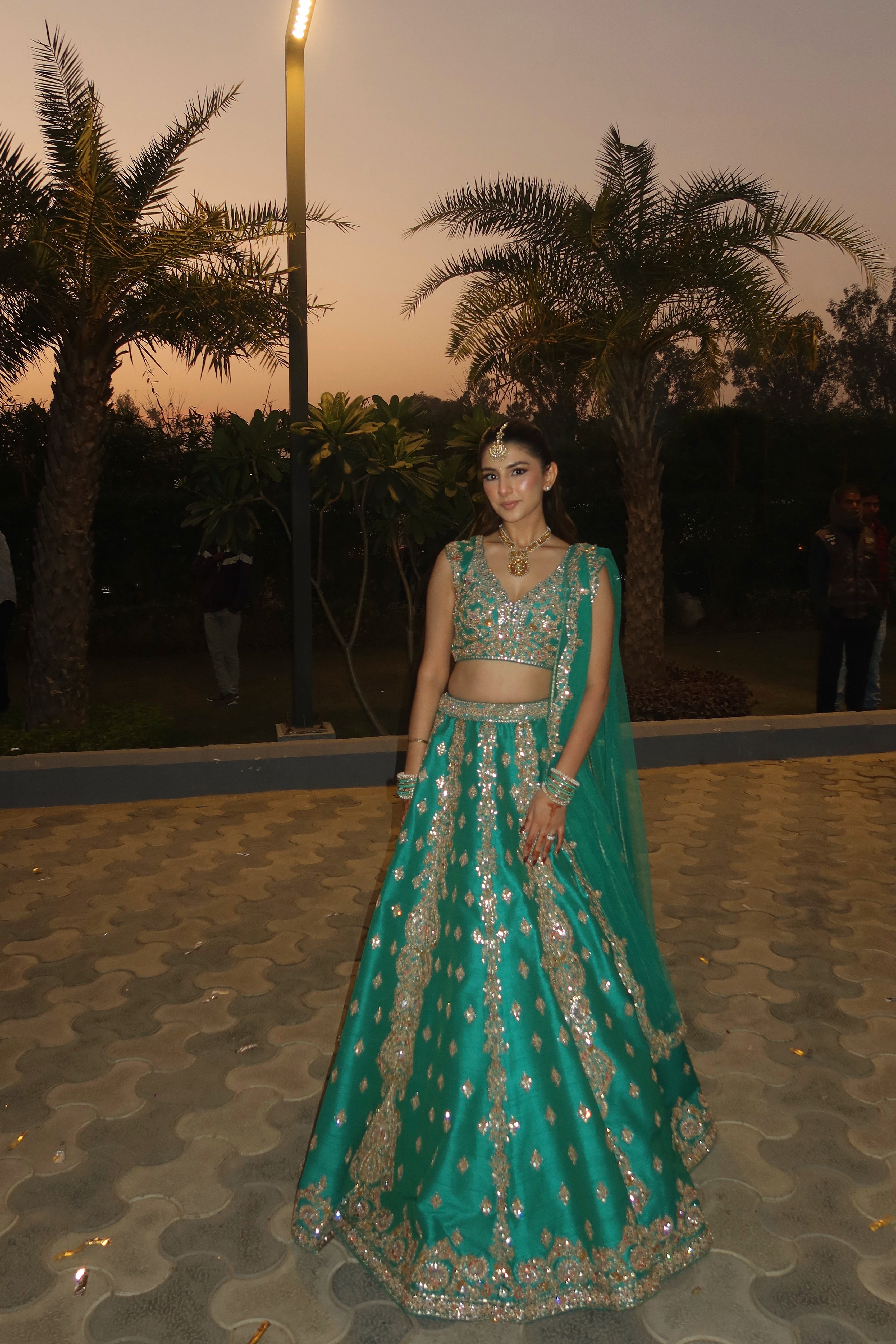 Meher Taluja in Panna Lehenga