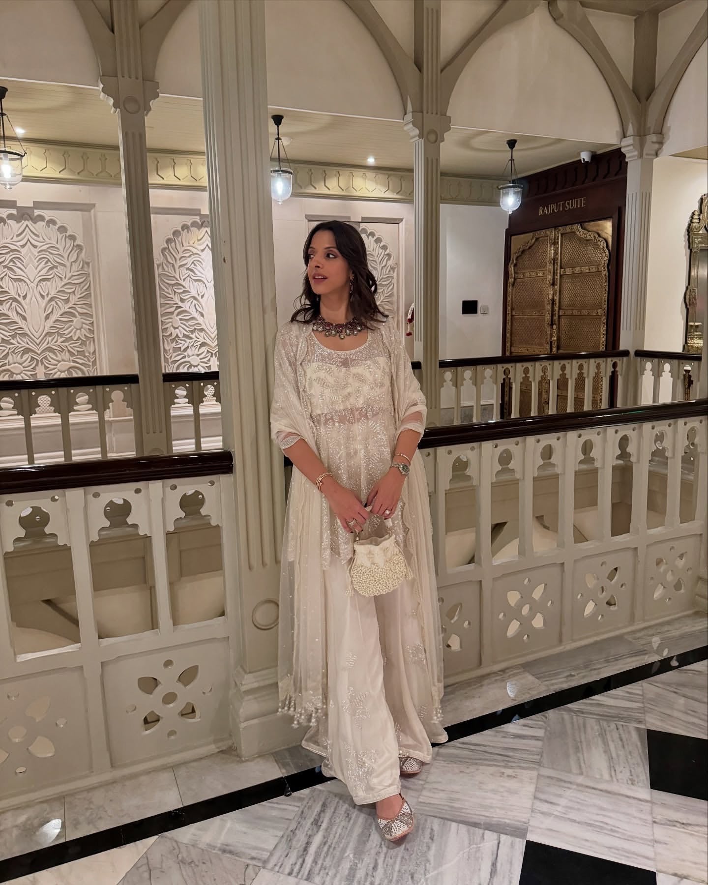 Vedika Mohan in Ravish Sharara Set