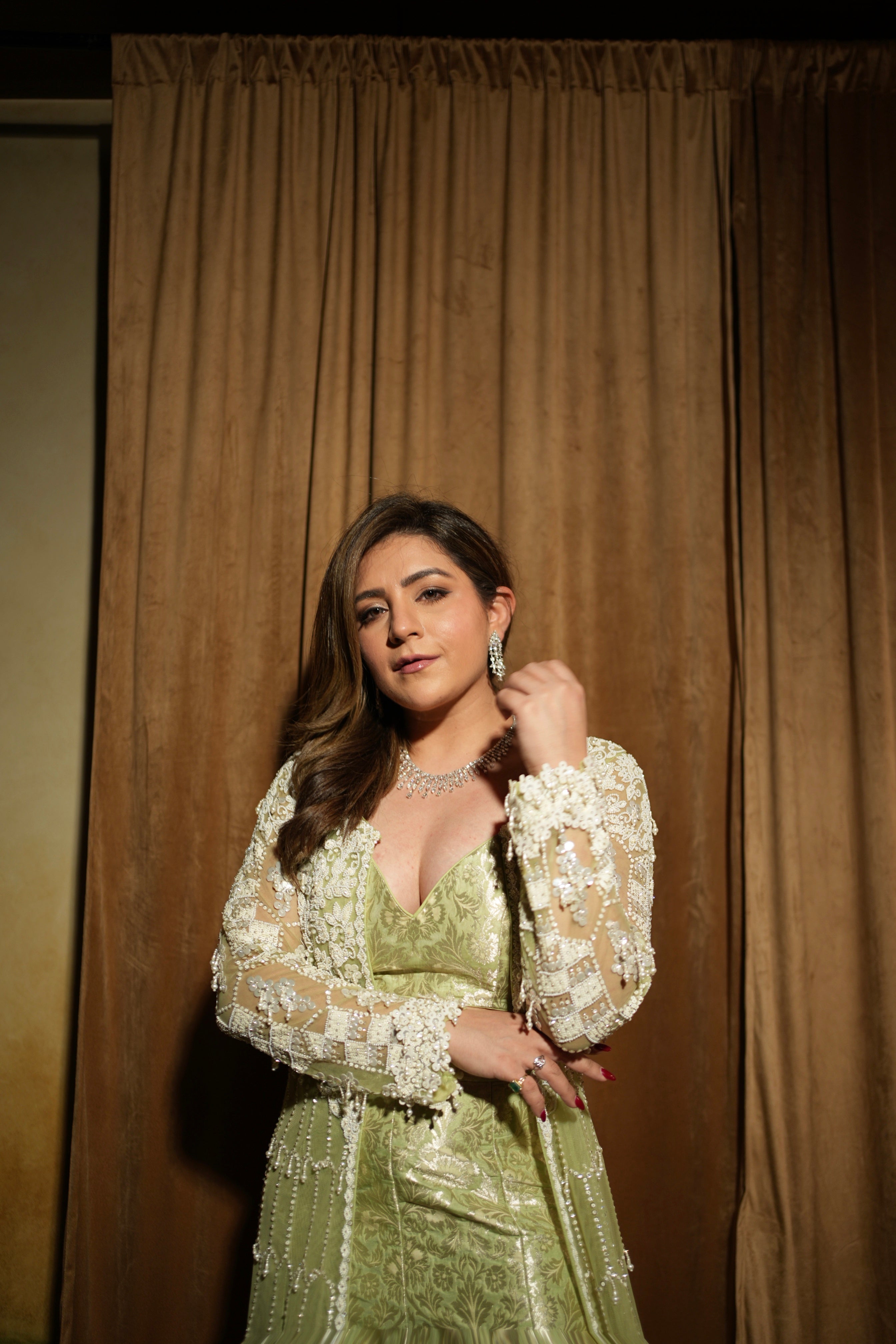 Meghna Pahwa in Kudrat Sharara Jacket Set