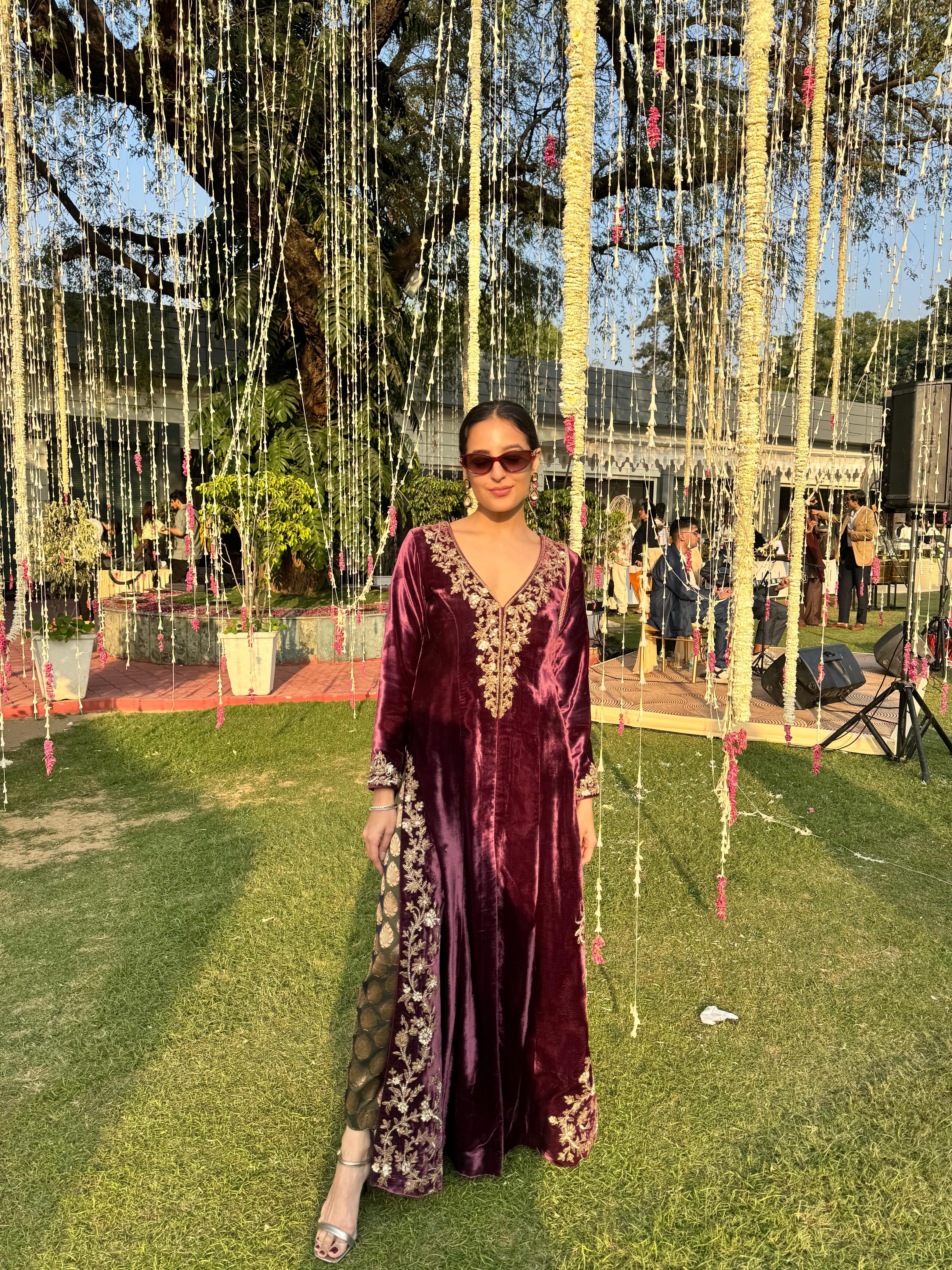 Tarini Manchanda in Khwaab Kurta Set