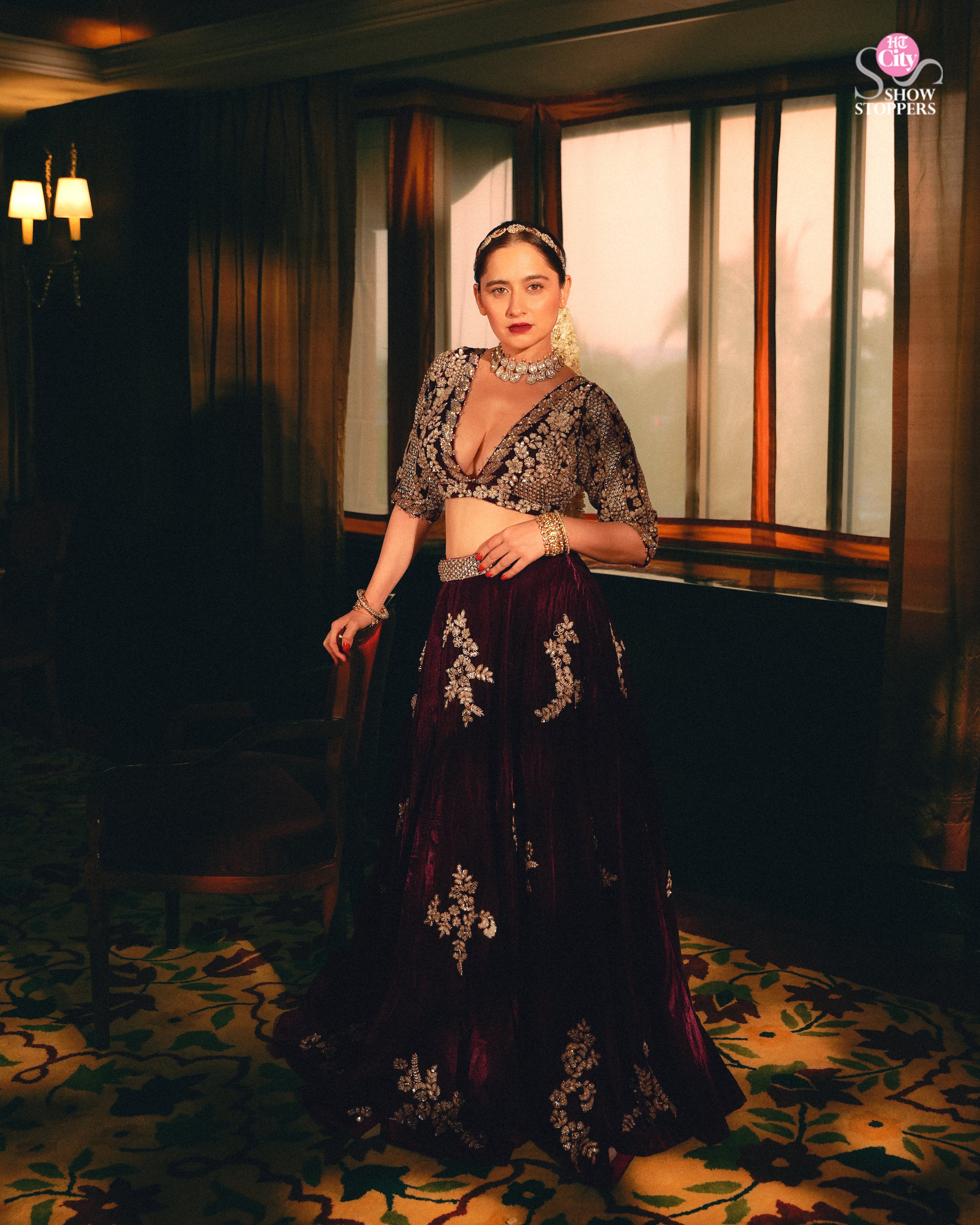Sanjeeda Sheikh in Inara Lehenga Set