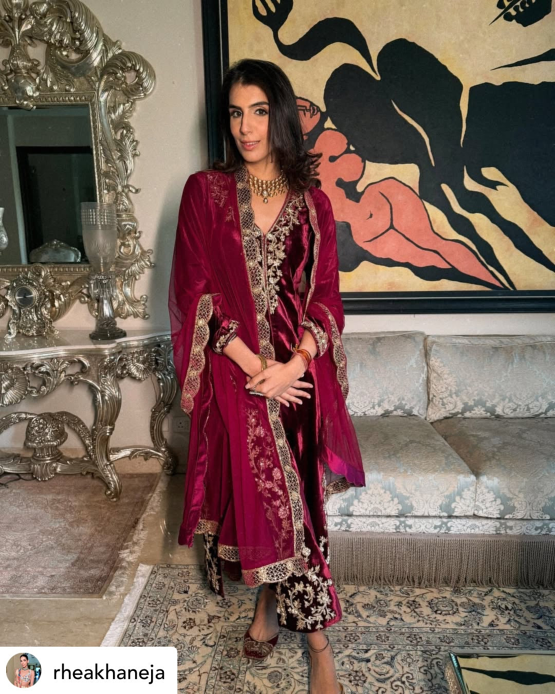 Rhea Khaneja in Khwaab Kurta Set