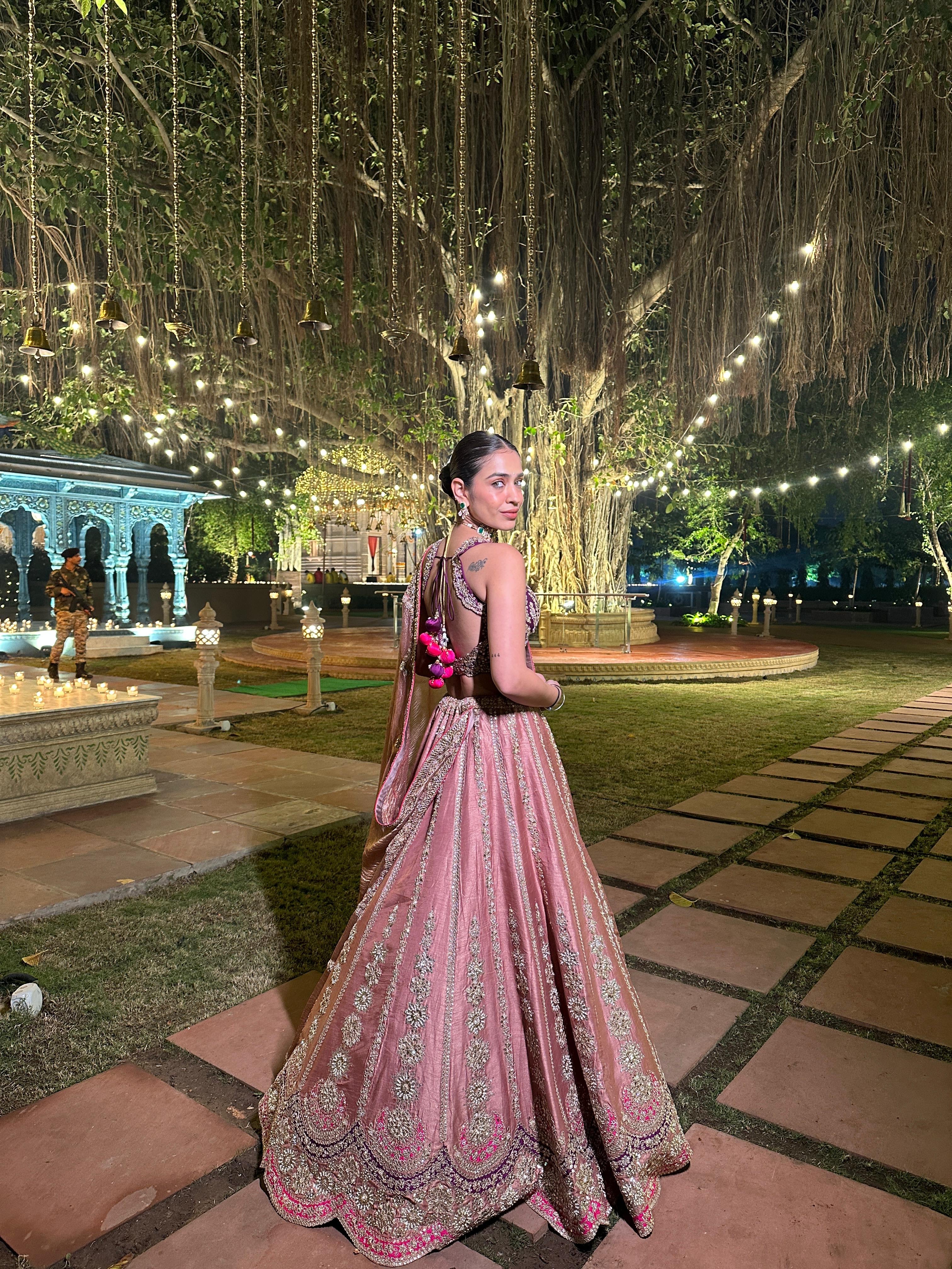 Raunaq Uberai in Gulbahar Lehenga