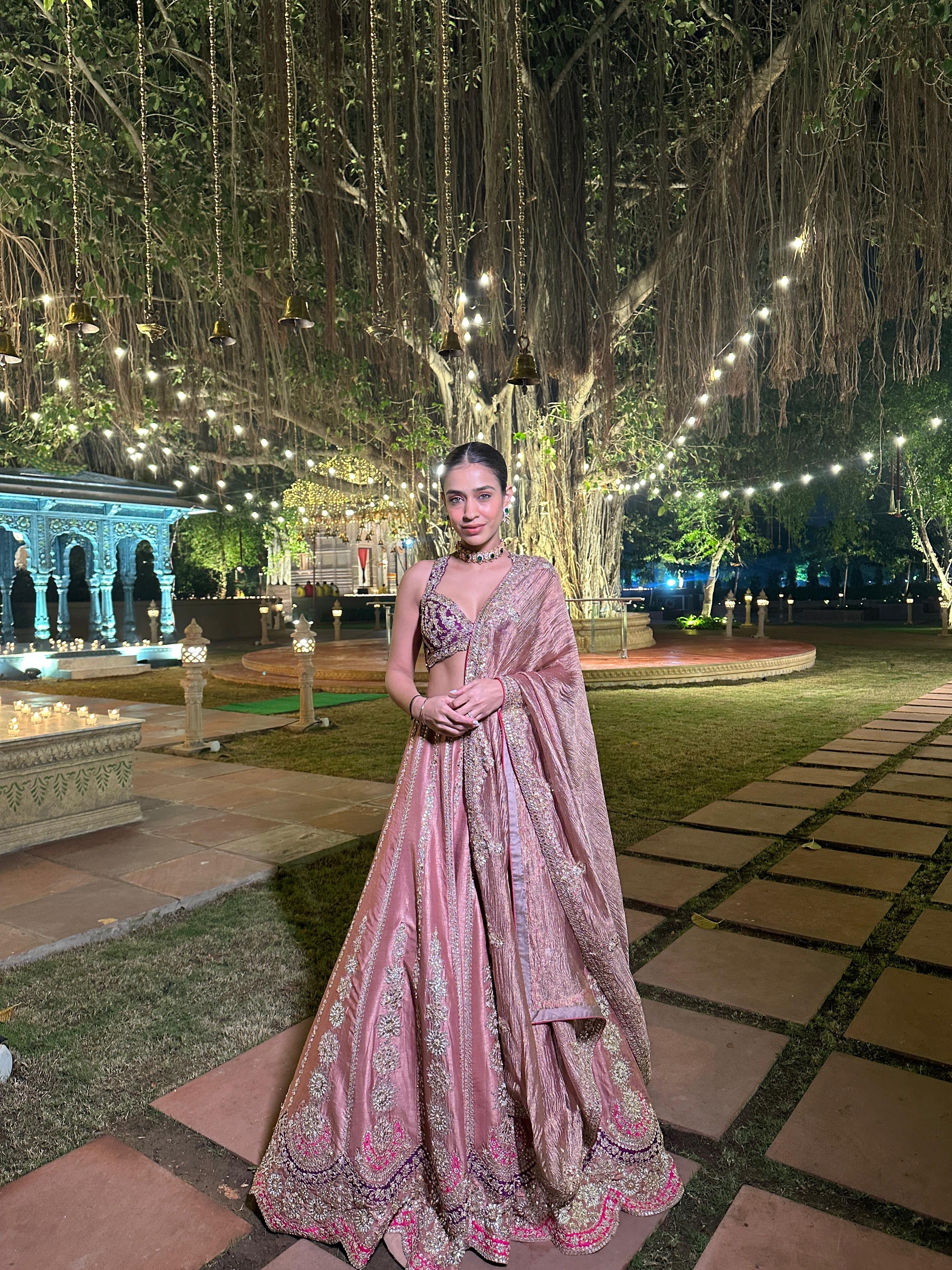 Raunaq Uberai in Gulbahar Lehenga