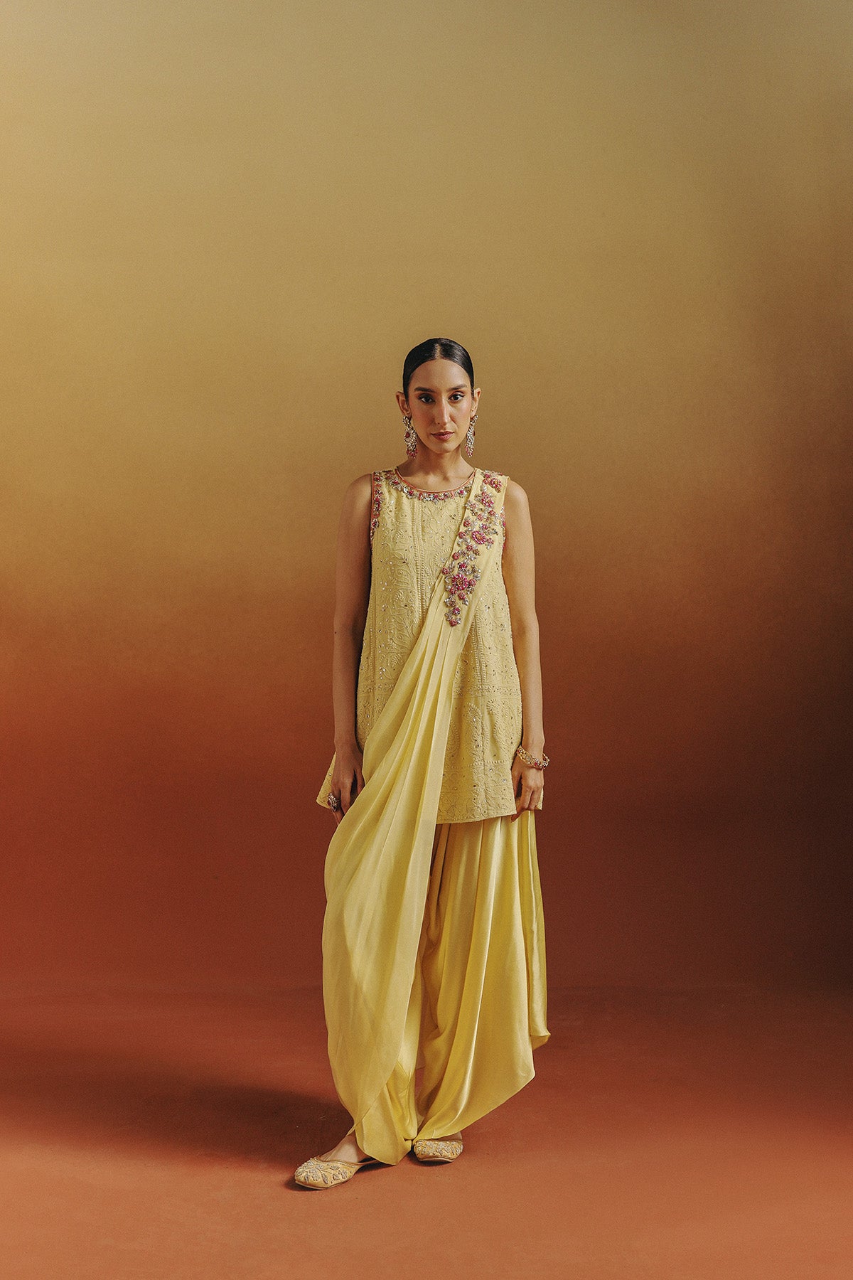 Damak Kurta Set