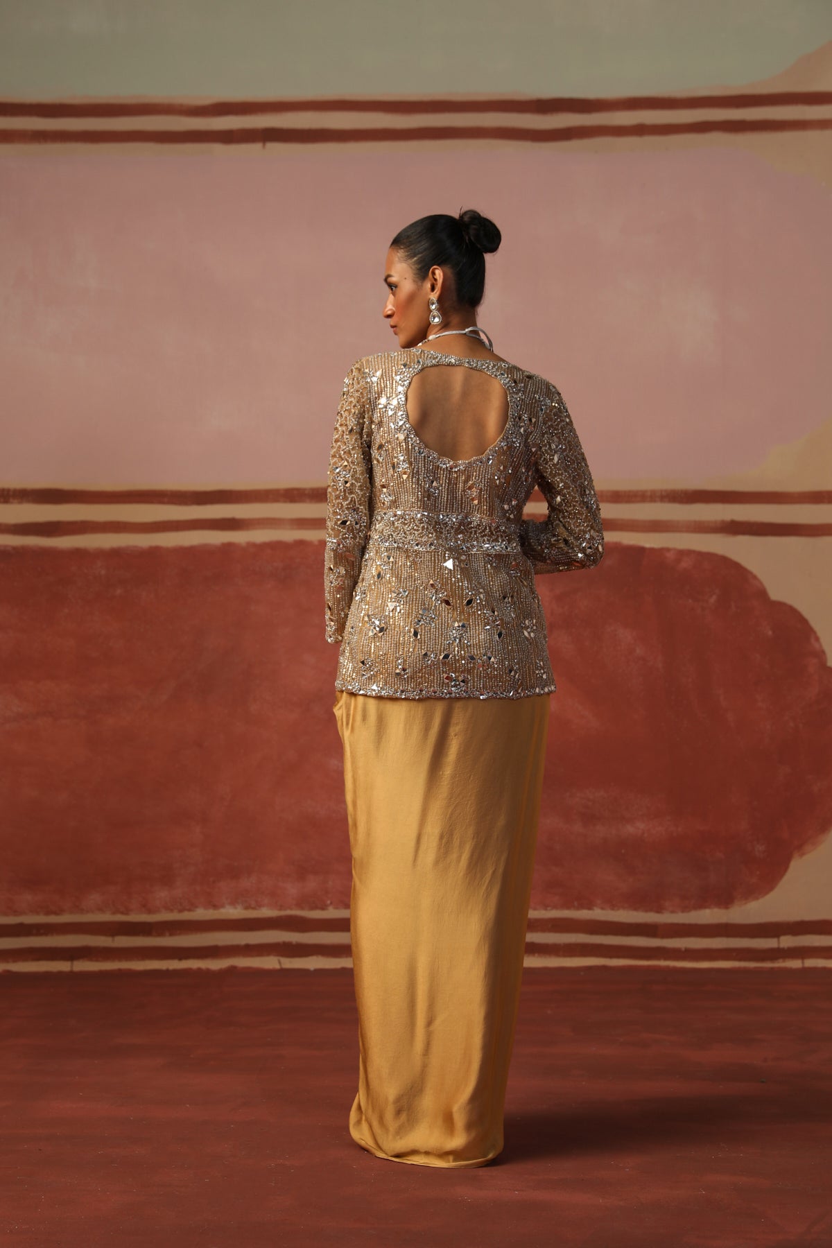 Nysa Draped Skirt Set