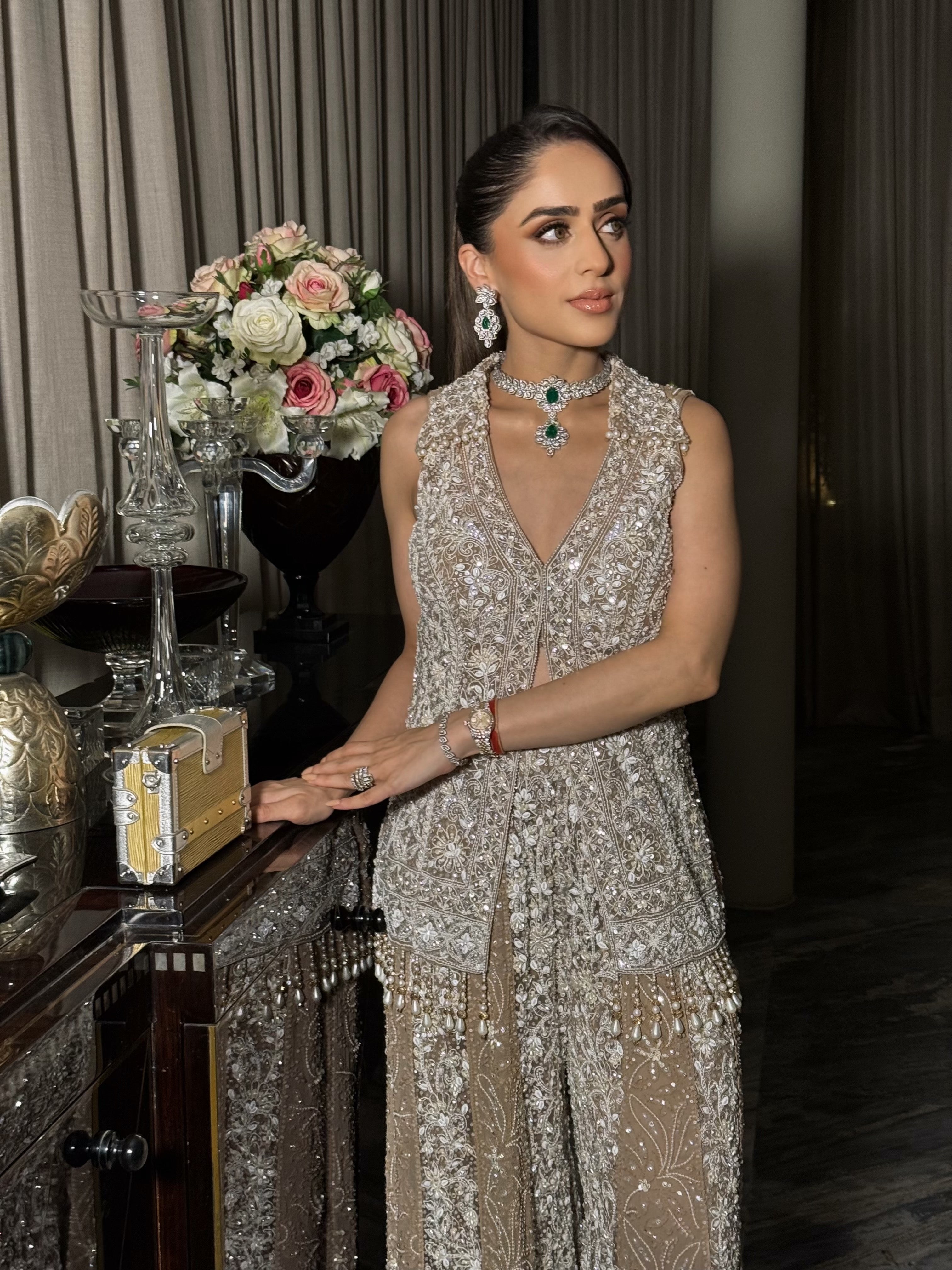 Chahat Batra in Chandni Sharara Set