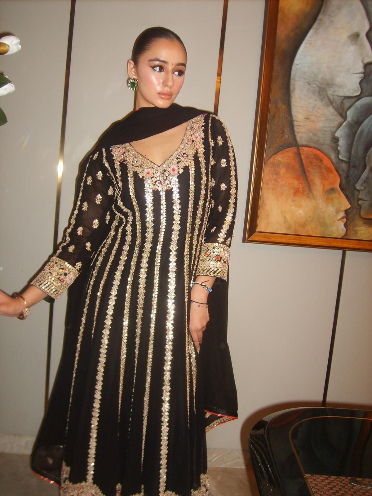 Sifat in Fiza Anarkali Set